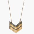 Madewell Jewelry | Madewell Arrowstack Necklace Nwot | Color: Gold/Gray | Size: Os