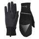 TrailHeads Women's Touchscreen Gloves with Reflective Waterproof Mitten Shell - Convertible Running Gloves - Black - Reflective - small/medium