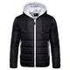 Men’S Lightweight Down Jacket Hooded Packable Puffer Jacket Water Resistant Insulated Winter Coat Outdoor Hooded Jacket A S