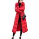 SKYWPOJU Winter Coat Women Coats Long Warm Jackets Warm Parka Casual Jacket (Color : Red, Size : XXL)