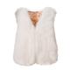 Winter Trend Womens Sleeveless Faux Fur Waistcoat Solid Collor Winter Loose Vest Coat Winter Outerwear Thick Cardigan Vest (Color : WH, Size : XXL)