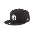 New Era x MLB Men's New York Yankees Basic 59Fifty Fitted Hat Black/White 7 5/8