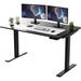 Uncaged Ergonomics Rise Up 2-Stage Electric Height-Adjustable Standing Desk (60 x 30", Black/B RU2BBKMDF60