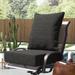Freeport Park® Falzone Outdoor Lounge Chair 6" Cushion Synthetic in Gray/Black | 6 H x 24 W in | Wayfair E2459FE6B86A4B3CBF970D20A559777C