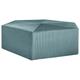 The Home Deco Factory - Grand pouf en velours côtelé Guilia 75 cm - Bleu cadet