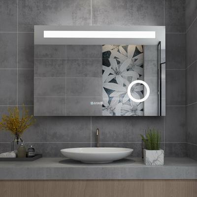 Badspiegel led 80x60 cm Badezimmerspiegel mit Beleuchtung warmweiß / kaltweiß dimmbar Lichtspiegel