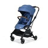 Costway 2-in-1 Convertible Aluminum Baby Stroller with Adjustable Canopy-Blue