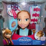 Disney Toys | Disney Frozen Anna Styling Head 14 Pieces With Wear & Share Accessories New | Color: Blue/Pink | Size: Osg