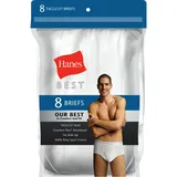 Hanes Men's 8pk Best Brief, White, M