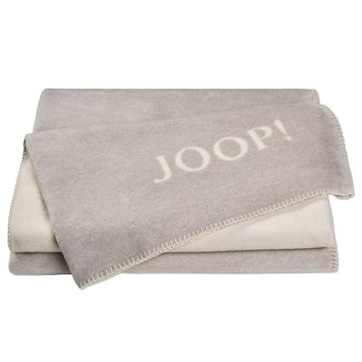 JOOP! Wohndecken 1er Pack Rauch-Ecru Grau