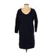 Gap Casual Dress - Sweater Dress: Blue Dresses - Women's Size X-Small