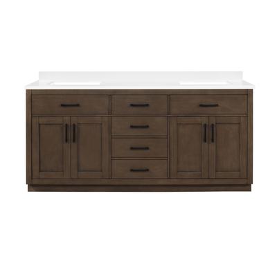 OVE Decors Bailey 72 in. Double sink Bathroom Vanity in Almond Latte with Power Bar - Ove Decors 15VVA-BAIL72-059GF