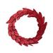 The Holiday Aisle® Dried Buri Palm Leaf 22" Wreath in Red | 22 H x 22 W x 5 D in | Wayfair 642EDE31D1394FA3A8EB6C5B9E2CD98C