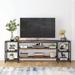 17 Stories Jessten TV Stand for TVs up to 55" Wood in Black | 27.55 H x 78.74 W x 15.75 D in | Wayfair C7AD867527AE482B9D95188ED270E5D7