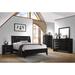 Transylvania Black 4-piece Bedroom Set with 2 Nightstands and Dresser