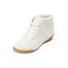 Wide Width Women's CV Sport Honey Sneaker by Comfortview in White (Size 8 1/2 W)