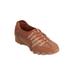 Extra Wide Width Women's CV Sport Tory Slip On Sneaker by Comfortview in Cognac (Size 7 1/2 WW)