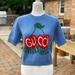 Gucci Sweaters | Gucci Wool Sweater With Cherry Intarsia In Blue | Color: Blue/White | Size: Various