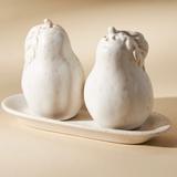 Anthropologie Dining | New In Box Anthro Pear Salt And Pepper Shakers | Color: Cream/White | Size: Os