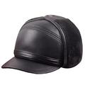 Donggu Winter Warm Baseball Cap,Earflap Hat for Hunting Fishing Outdoor Activities,Faux Fur Aviator Cap Black