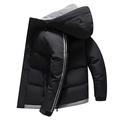 Men Winter Jacket Modern Urban Plus Velvet Thickening Warm Men Down Jacket Autumn Winter Hooded Cardigan Men Quilted Jacket Trend Fashion Youth Men Ski Jacket E-Black1 M