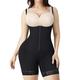 FeelinGirl Women Firm Control Body Shaper Adjustable Straps Butt Lifter Thigh Slimmer Shapewear with Zip Black S