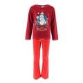 Frozen Girls' Warm Fleece or Velvet Pyjama Set, Velvet "Holydays Delights" Burgundy, 6 Years