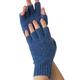 Prettystern Women 100% CASHMERE Wool Half-Finger Gloves Wirst Warmers Gauntlets cuffs - mottled blue