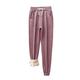 MNRIUOCII Women's Winter Warm Fleece Jogger Trousers Sherpa Lined Jogging Bottoms Active Track Pants Women's Lining Sweatpants with Pockets