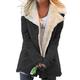 Onebary Plus Size Coat for Women,Womens Denim Sherpa Lined Oversized Lapel Jacket Outwear Fleece Open Front Warm Outwear
