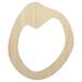Letter O Uppercase Felt Marker Font Wood Shape Unfinished Piece Cutout Craft DIY Projects - 6.25 Inch Size - 1/4 Inch Thick