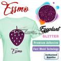 ESSMO Eggplant Glitter Heat Transfer Vinyl HTV Sheet T-Shirt 20 Wide Iron On Heat Press DG09 20 x48