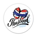 Thailand - 5 Vinyl Sticker - For Car Laptop I-Pad - Waterproof Decal