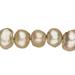 Olive Freshwater Cultured Pearls Natural Half Potato C+ Graded 7x5x8mm (Approx.) 15.5Inch Strings/59Pearls
