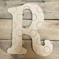 20 Beltorian R Polka Dot Paint By Line Craft Wooden Unfinished Wood Letter