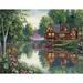 Dimensions Gold Collection Counted Cross Stitch Kit 16 X12 -Cabin Fever (18 Count)