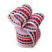 Stars & Stripes Patriotic Ribbon - 2 1/2 x 10 Yards Wired Ribbon Memorial Day 4th of July Wreath USA Christmas President s Day