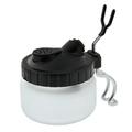 Master Airbrush Deluxe Airbrush 3 in 1 Cleaning Pot with Holder; Cleans Airbrush Holds Airbrush Color Palette Lid