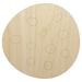 Chocolate Chip Cookie Wood Shape Unfinished Piece Cutout Craft DIY Projects - 6.25 Inch Size - 1/8 Inch Thick