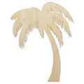 Palm Tree Tropical Solid Wood Shape Unfinished Piece Cutout Craft DIY Projects - 6.25 Inch Size - 1/4 Inch Thick