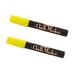 Marvy Uchida Broad Point Chalk Markers Yellow 2/Pack