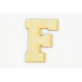 1 Pc 10 Inch X 1/8 Inch Thick Collegiate Font Wood Letters F Easy To Paint Or Decorate For Indoor Use Only