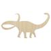 Apatosaurus Dinosaur Solid Wood Shape Unfinished Piece Cutout Craft DIY Projects - 6.25 Inch Size - 1/4 Inch Thick