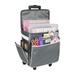 Everything Mary Rolling Scrapbook Storage Tote Grey/White