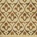 Retro Upholstery Fabric by the Yard Worn out Look Abstract Pattern with Ornamental Wavy Horizontal Stems in Repeat Decorative Fabric for DIY and Home Accents Tan and Caramel by Ambesonne