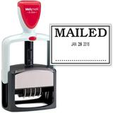 2000 PLUS Heavy Duty Style 2-Color Date Stamp with MAILED self inking stamp - Black Ink