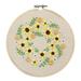 Full Range of Embroidery Cross Stitch Stamped Embroidery Cloth with Floral Kit