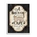 The Holiday Aisle® Black Cat Café Vintage Halloween Sign Spooky Witch by Jennifer Pugh - Graphic Art Wood in Brown | 20 H x 16 W x 1.5 D in | Wayfair