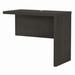 Office by kathy ireland® Echo 36W Desk Return in Charcoal Maple - Bush Business Furniture KI60308-03