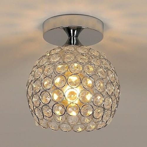 Goeco - kristall deckenlampe moderne, Crystal Deckenleuchte led Leuchter Ball Mini Deckenleuchte